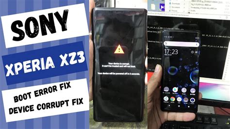 sony Xperia read error message